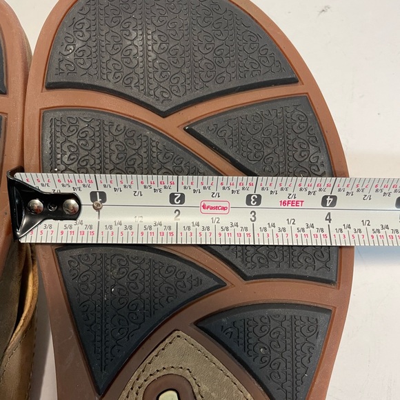 Sold OluKai Men’s Pikoi Leather Flip Flops Sandals Ray Brown Size 8 US $100 NEW - Picture 4 of 13